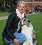 Steanie Möller mit Hund Django
